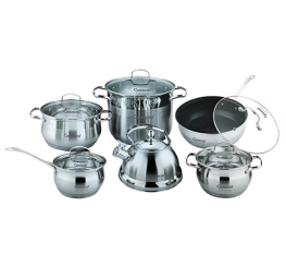 BỘ NỒI INOX 6 MÓN CÓ SIÊU ĐUN NƯỚC CANAVAL CA139
