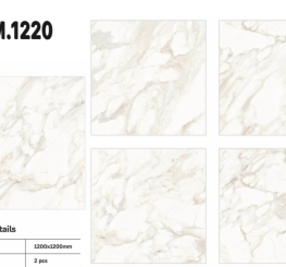 GẠCH ỐP LÁT ẤN ĐỘ 1200x1200mm-CALACATTA (VA-SM.1220) 