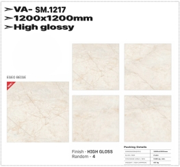 GẠCH ỐP LÁT ẤN ĐỘ 1200x1200mm-EGEO BEIGE (VA-SM.1217)