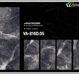 GẠCH ỐP LÁT ẤN ĐỘ 800x1600mm-ARTIC GRAFFITE (VA-816D.05)