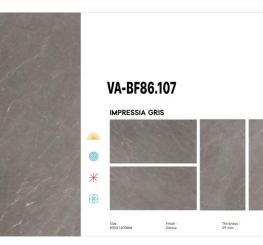 GẠCH ỐP LÁT ẤN ĐỘ 800x1600mm-IMPRESSIA GRIS (VA-BF86.107)