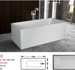 BỒN TẮM DÀI & OVAL LIỀN KHỐI - VIỆT MỸ