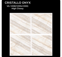 GẠCH ỐP LÁT ẤN ĐỘ 1200x1200mm-CRISTALLO ONYX (VA-1208)