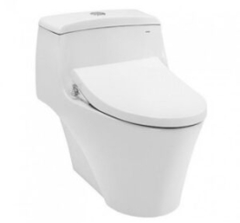 BÀN CẦU MỘT KHỐI KÈM NẮP RỬA CƠ ECOWASHER - MS823DRE4