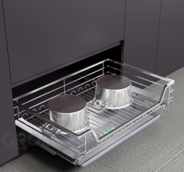 KỆ ĐỰNG XOONG NỒI NAN VUÔNG INOX 304