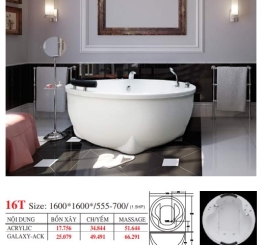 BỒN TẮM OVAL / TRÒN / GÓC ĐẶT SÀN - VIỆT MỸ