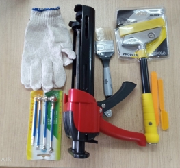 BỘ SÚNG THI CÔNG KEO CHÀ RON LUKYTA LOẠI CÓ TRỢ LỰC