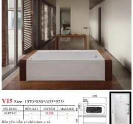 BỒN TẮM DÀI ĐẶT SÀN V14X - VIỆT MỸ