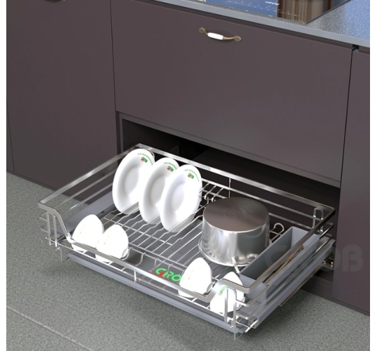 KỆ ĐỰNG BÁT ĐĨA MIX OVAL INOX SUS304
