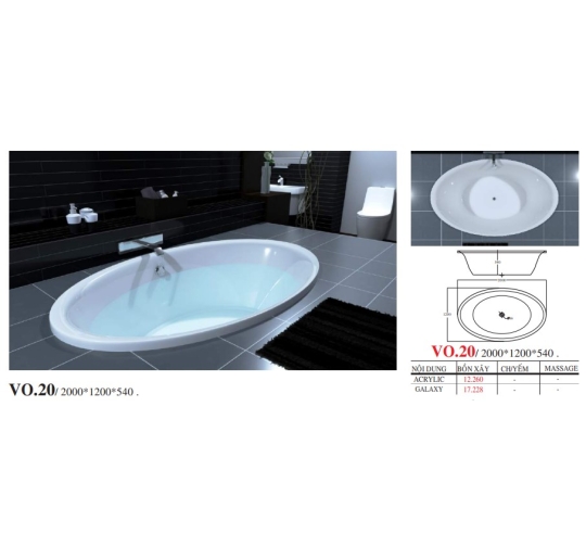 BỒN TẮM DÀI THIẾT KẾ ÂM SÀN - VIỆT MỸ