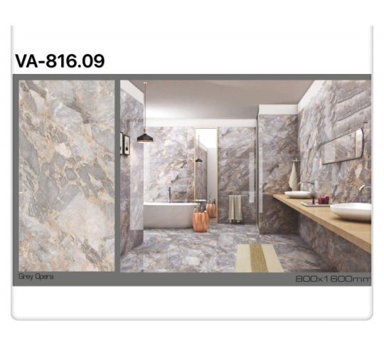 GẠCH ỐP LÁT ẤN ĐỘ 800x1600mm GREY OPERA (VA-816.09)