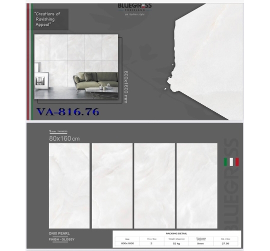 GẠCH ỐP LÁT ẤN ĐỘ 800x1600mm-VA-816.76