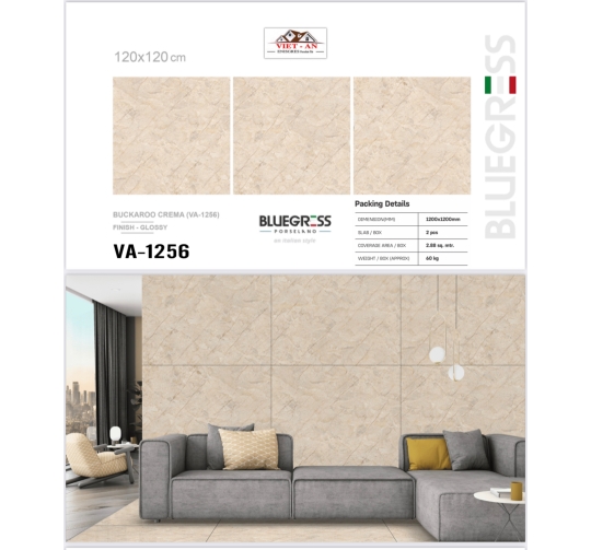 GẠCH ỐP LÁT ẤN ĐỘ 1200x1200mm-VA-1256