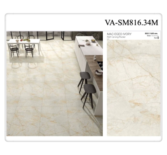 GẠCH ỐP LÁT ẤN ĐỘ 800x1600mm-VA-SM816.34M