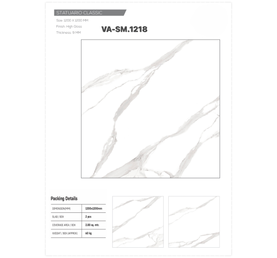 GẠCH ỐP LÁT ẤN ĐỘ 1200x1200mm-VA-SM.1218