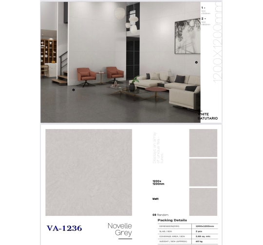 GẠCH ỐP LÁT ẤN ĐỘ 1200x1200mm-VA-1236