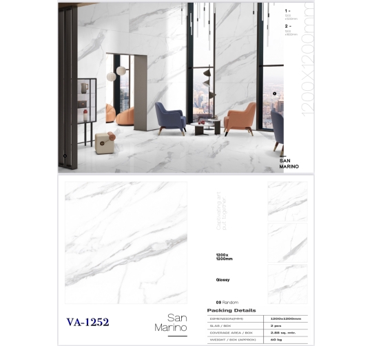 GẠCH ỐP LÁT ẤN ĐỘ 1200x1200mm-VA-1252