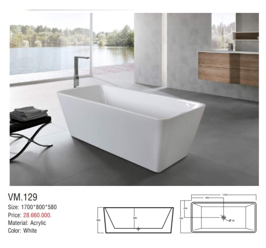 BỒN TẮM DÀI LIỀN KHỐI - VIỆT MỸ