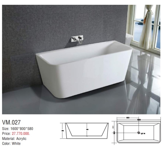 BỒN TẮM DÀI LIỀN KHỐI - VIỆT MỸ
