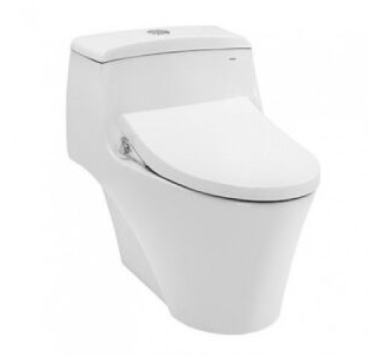 BÀN CẦU MỘT KHỐI KÈM NẮP RỬA CƠ ECOWASHER - MS823DRE4