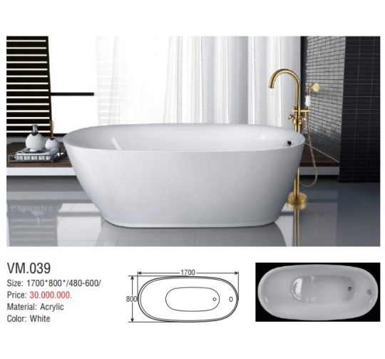 BỒN TẮM OVAL & DÀI LIỀN KHỐI - VIỆT MỸ