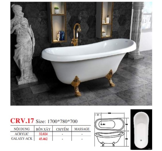 BỒN TẮM OVAL ĐẶT SÀN & ÂM - VIỆT MỸ