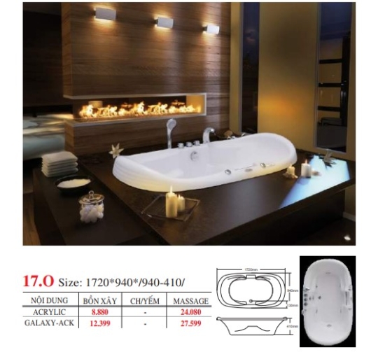 BỒN TẮM OVAL ĐẶT SÀN & ÂM - VIỆT MỸ