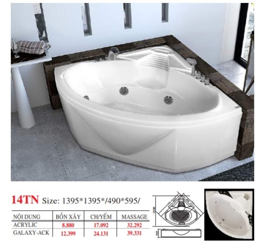 BỒN TẮM GÓC ĐẶT SÀN - VIỆT MỸ