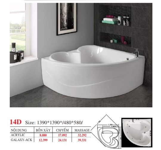 BỒN TẮM GÓC ĐẶT SÀN - VIỆT MỸ