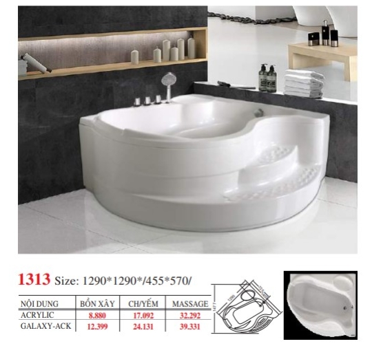BỒN TẮM GÓC ĐẶT SÀN - VIỆT MỸ