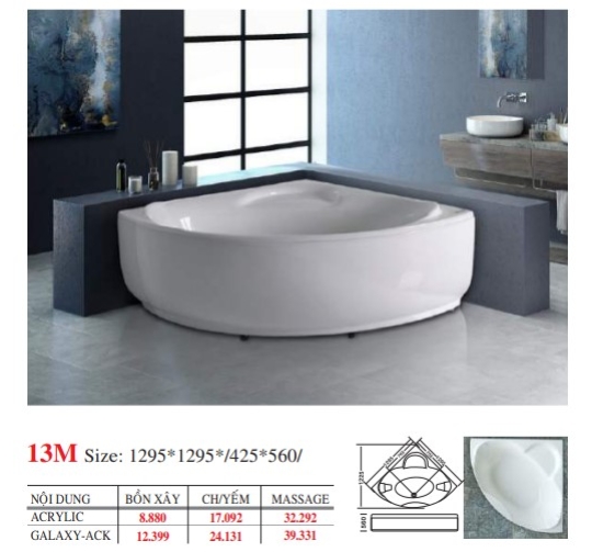BỒN TẮM GÓC ĐẶT SÀN - VIỆT MỸ