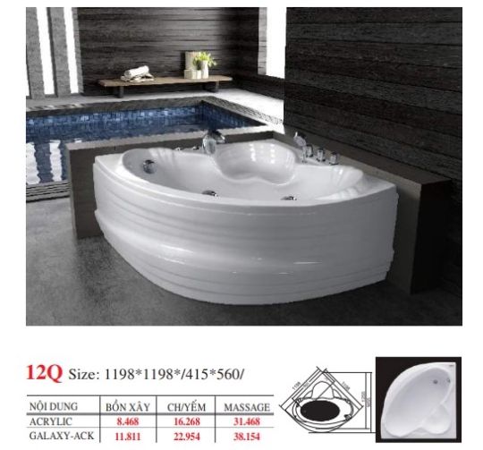 BỒN TẮM GÓC ĐẶT SÀN - VIỆT MỸ