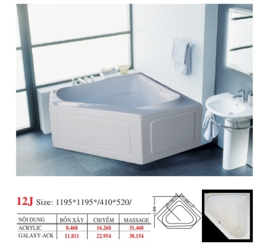 BỒN TẮM GÓC ĐẶT SÀN - VIỆT MỸ