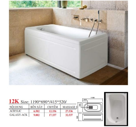 BỒN TẮM DÀI ĐẶT SÀN V14X - VIỆT MỸ