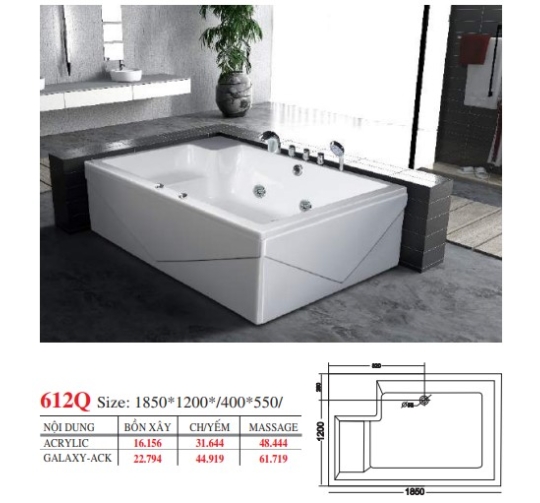 BỒN TẮM DÀI ĐẶT SÀN V17X - VIỆT MỸ